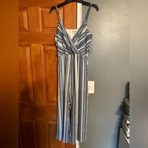 Blue and white stripped jumper